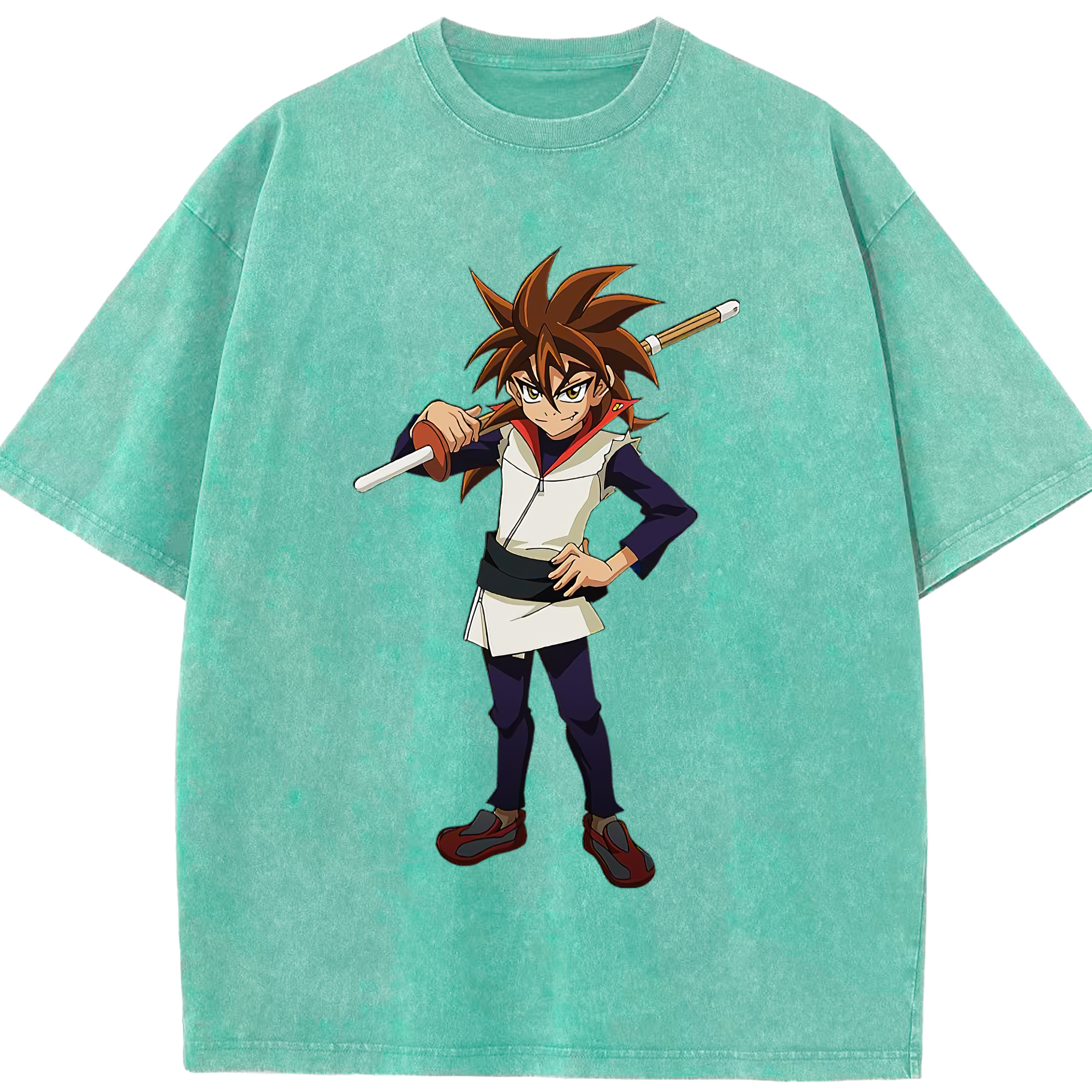 （画像用） 遊☆戯☆王 Yu-Gi-Oh! 綿100% ヴィンテージ風 半袖Tシャツ（フロントプリント）
